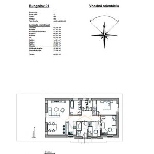Bungalov 01 - technický výkres 02