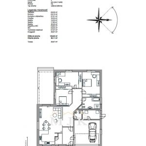 Bungalov 02 - technický výkres 1