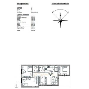 Bungalov 04 - technický výkres 1