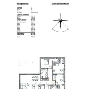 Bungalov 05 - technický výkres 1