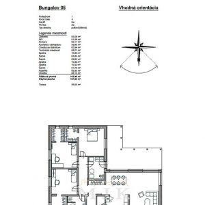 Bungalov 05 - technický výkres 2