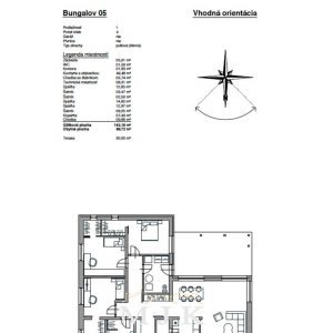 Bungalov 05 - technický výkres 3