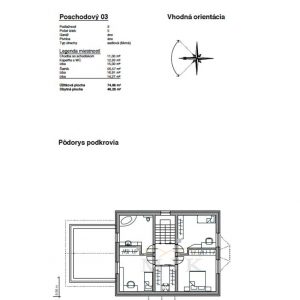 Poschodový bungalov 03 - technický výkres 01