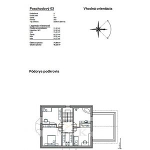 Poschodový bungalov 03 - technický výkres 02