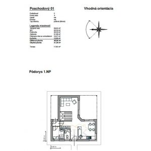 Poschodový bungalov 01 - technický výkres 01