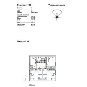 Poschodový bungalov 02 - technický výkres 03