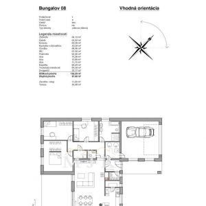 Bungalov 08 - technický výkres 2