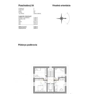 Poschodový bungalov 04 - technický výkres 3