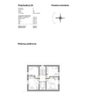Poschodový bungalov 04 - technický výkres 4