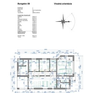 Bungalov 09 - technický výkres 1