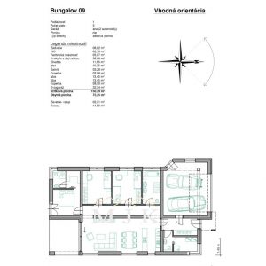 Bungalov 09 - technický výkres 3